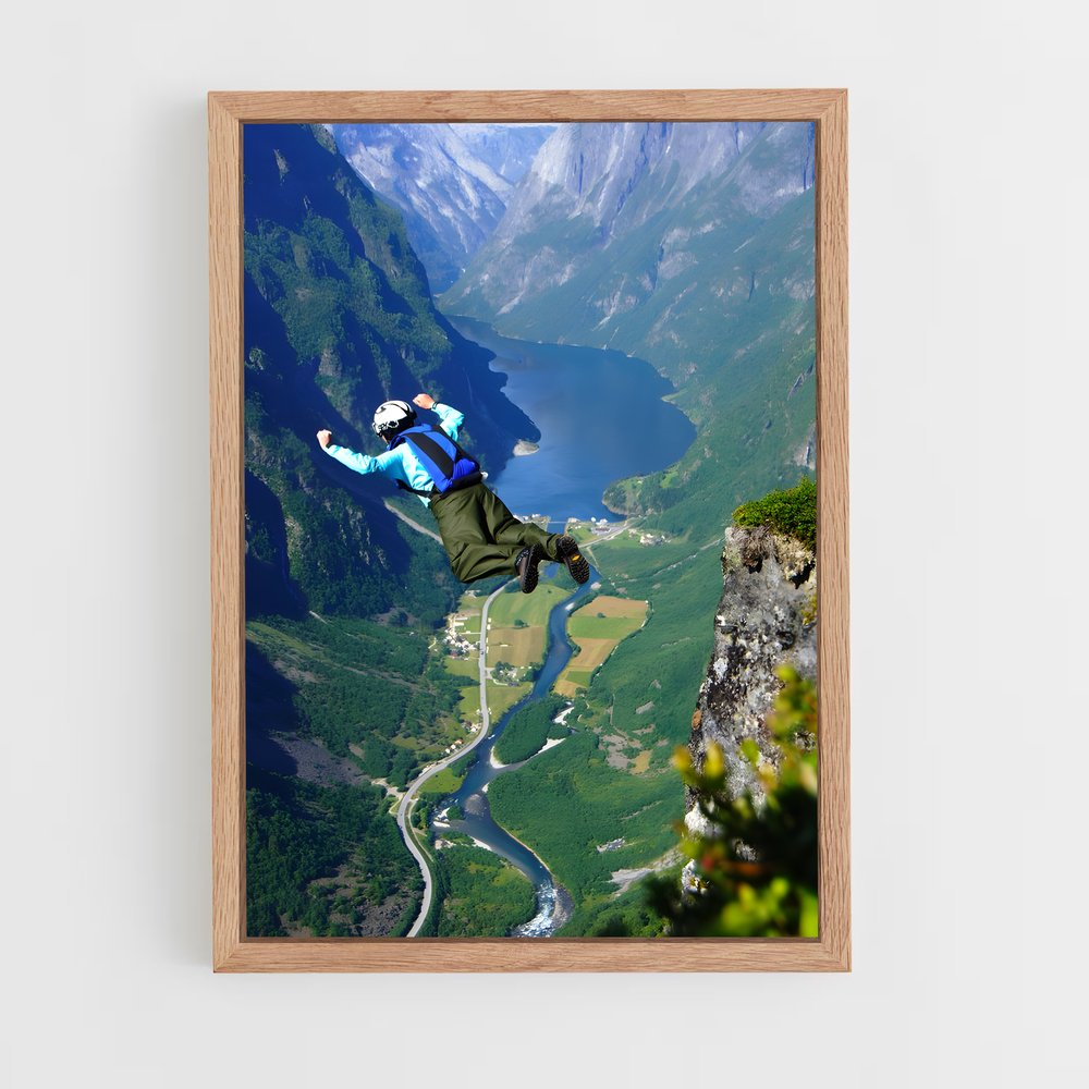 Poster Plongée Extrême – affiche Base jump (vue 4)
